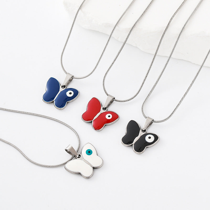 Novelty Butterfly Pendant Necklace In Metal, Stylish And Unique Jewelry Accessory