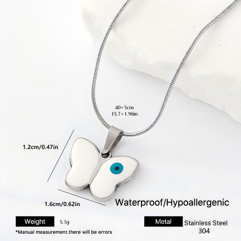 Novelty Butterfly Pendant Necklace In Metal, Stylish And Unique Jewelry Accessory