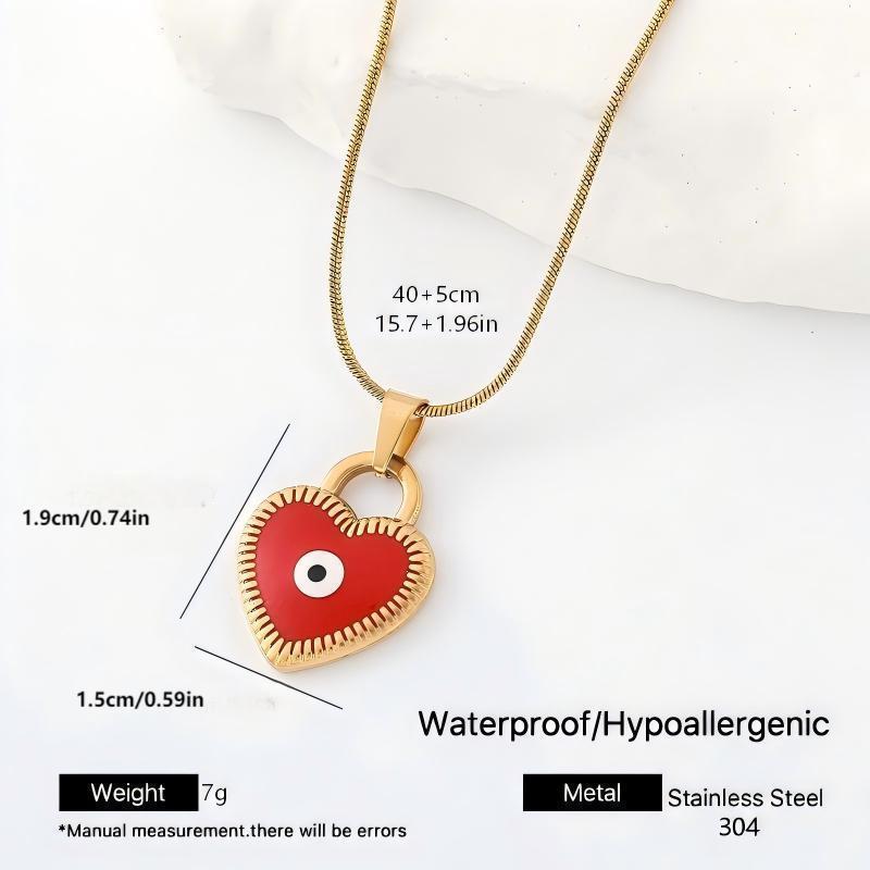 Devil's Eye Hip-Hop Necklace In Metal Featuring A Bold Pendant Design