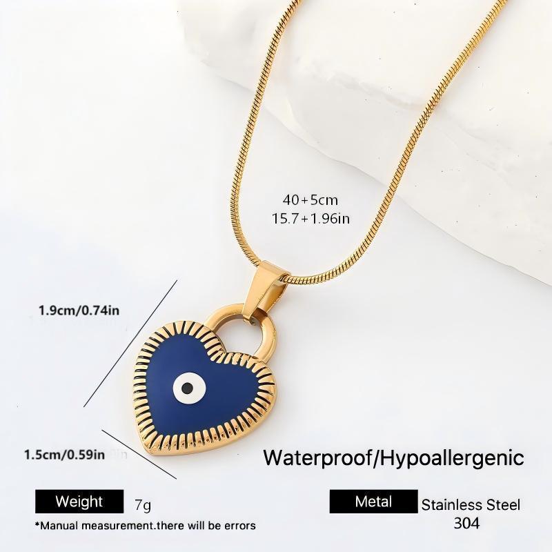 Devil's Eye Hip-Hop Necklace In Metal Featuring A Bold Pendant Design
