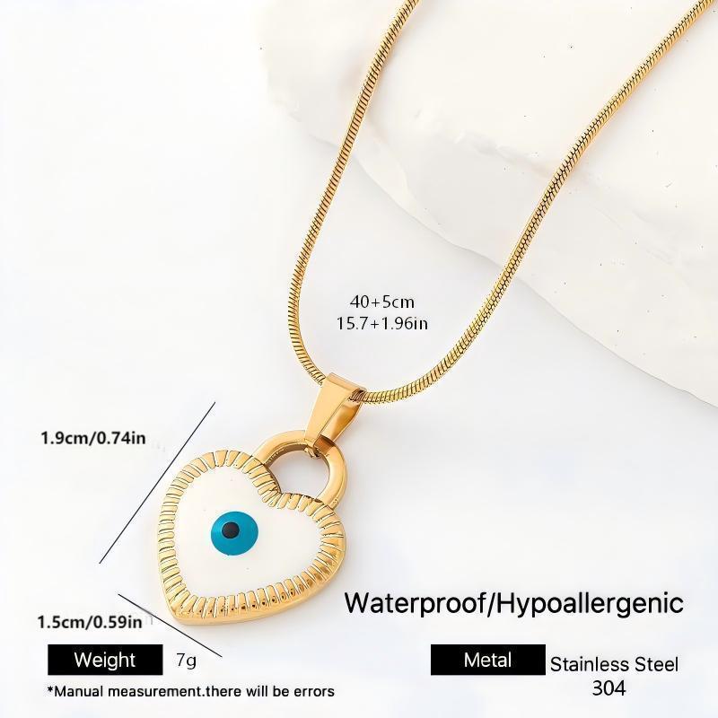 Devil's Eye Hip-Hop Necklace In Metal Featuring A Bold Pendant Design