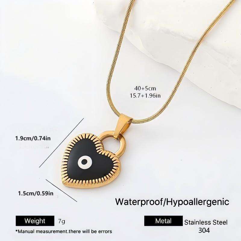 Devil's Eye Hip-Hop Necklace In Metal Featuring A Bold Pendant Design