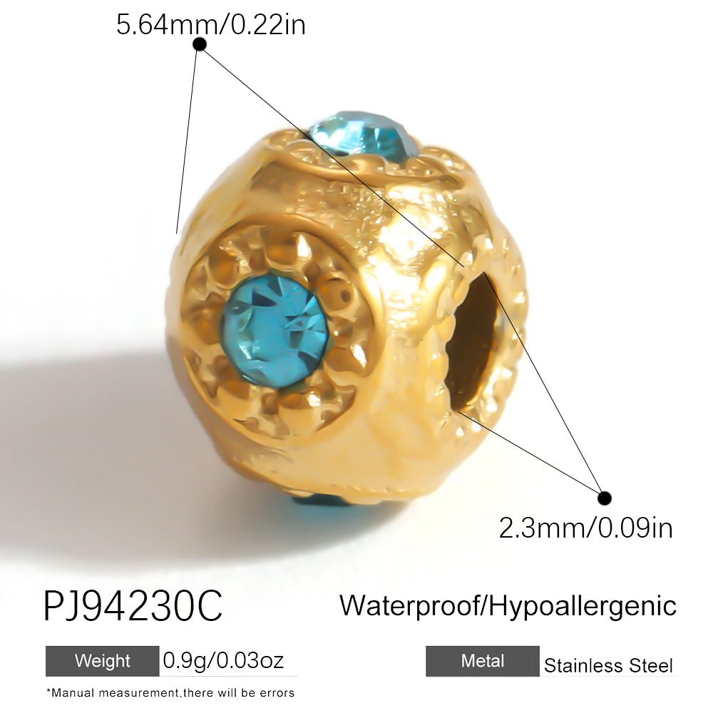 Geometric Pendant In 304 Stainless Steel With 0.03µm 18K Real Gold Plated PVD Coated Inlay Process, 1 PCS Package