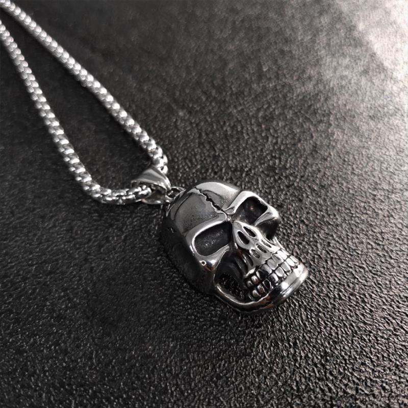 Grimace Pendant In Vintage Style Made Of Titanium Steel, Unisex Design