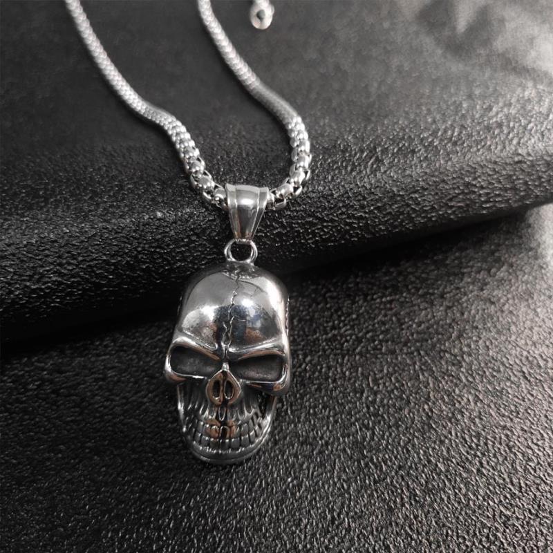 Grimace Pendant In Vintage Style Made Of Titanium Steel, Unisex Design