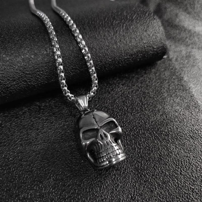 Grimace Pendant In Vintage Style Made Of Titanium Steel, Unisex Design