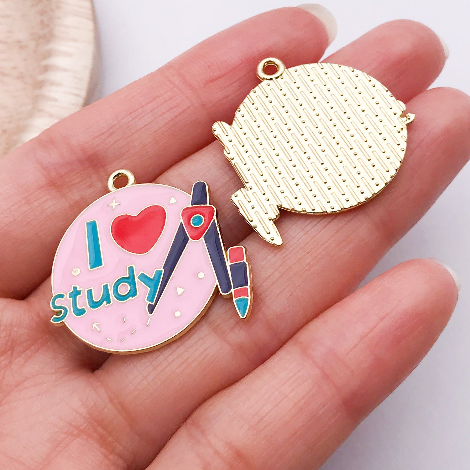 20 PCS Alloy Pendant Book Charms In Blue With Electroplated Finish, Cartoon Style Jewelry Accessories