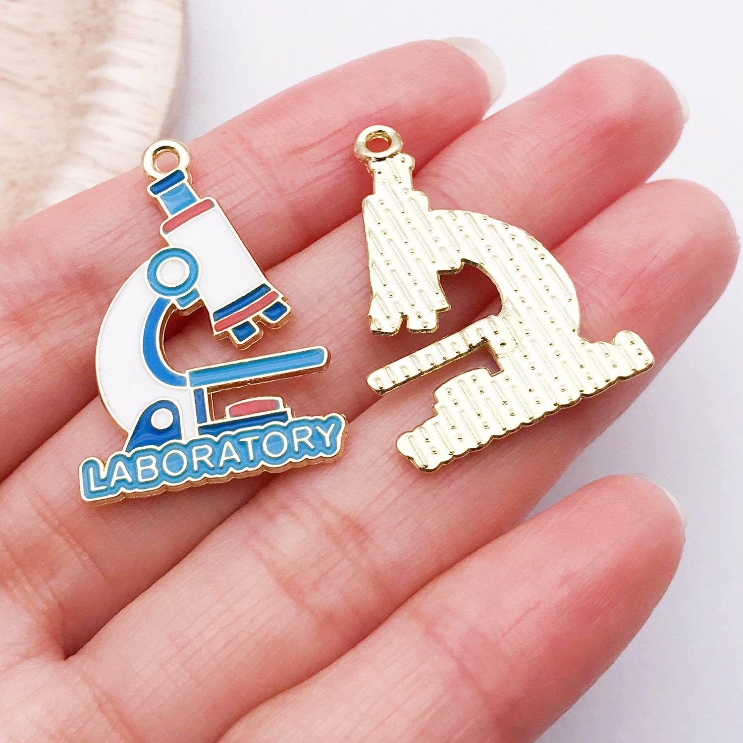 20 PCS Alloy Pendant Book Charms In Blue With Electroplated Finish, Cartoon Style Jewelry Accessories