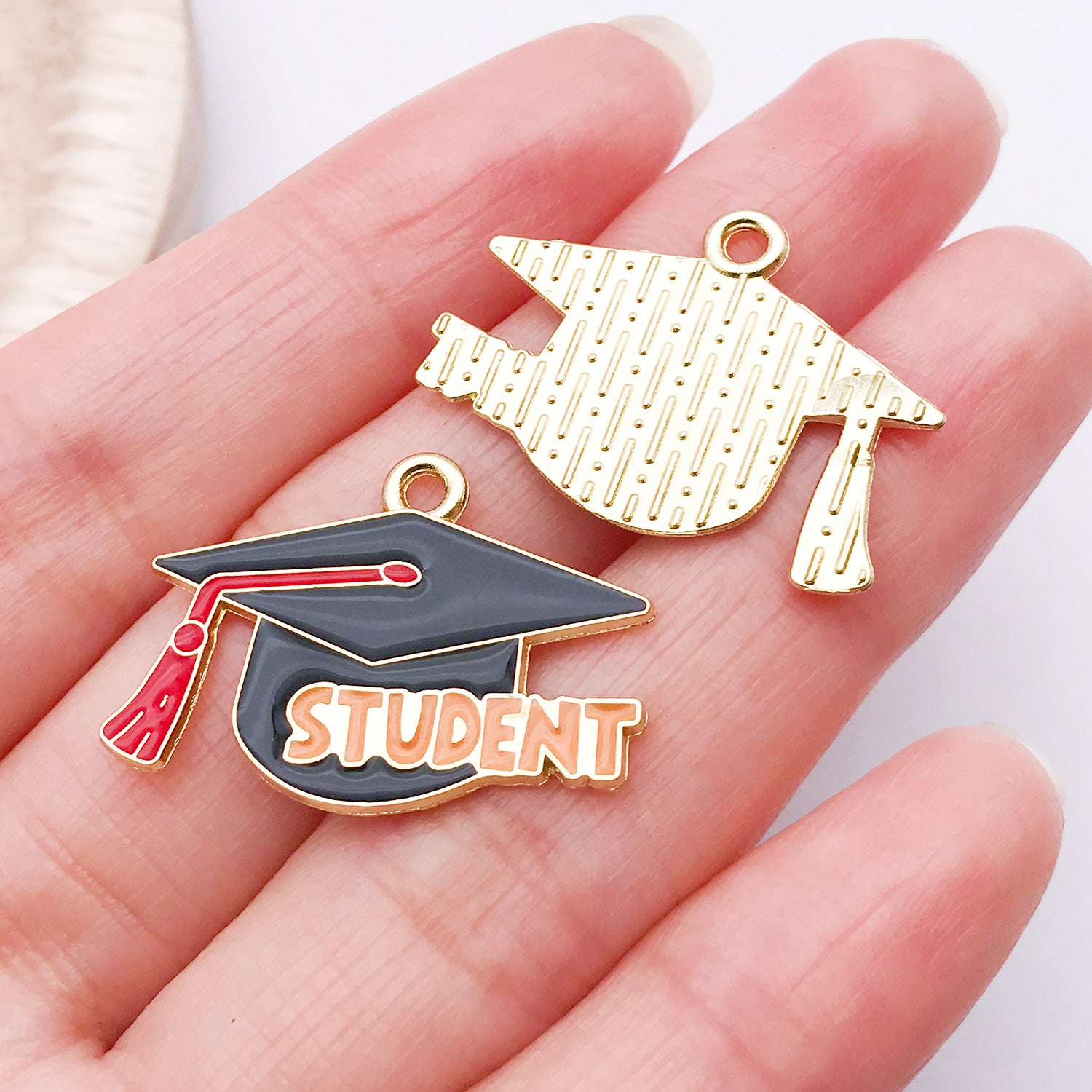 20 PCS Alloy Pendant Book Charms In Blue With Electroplated Finish, Cartoon Style Jewelry Accessories