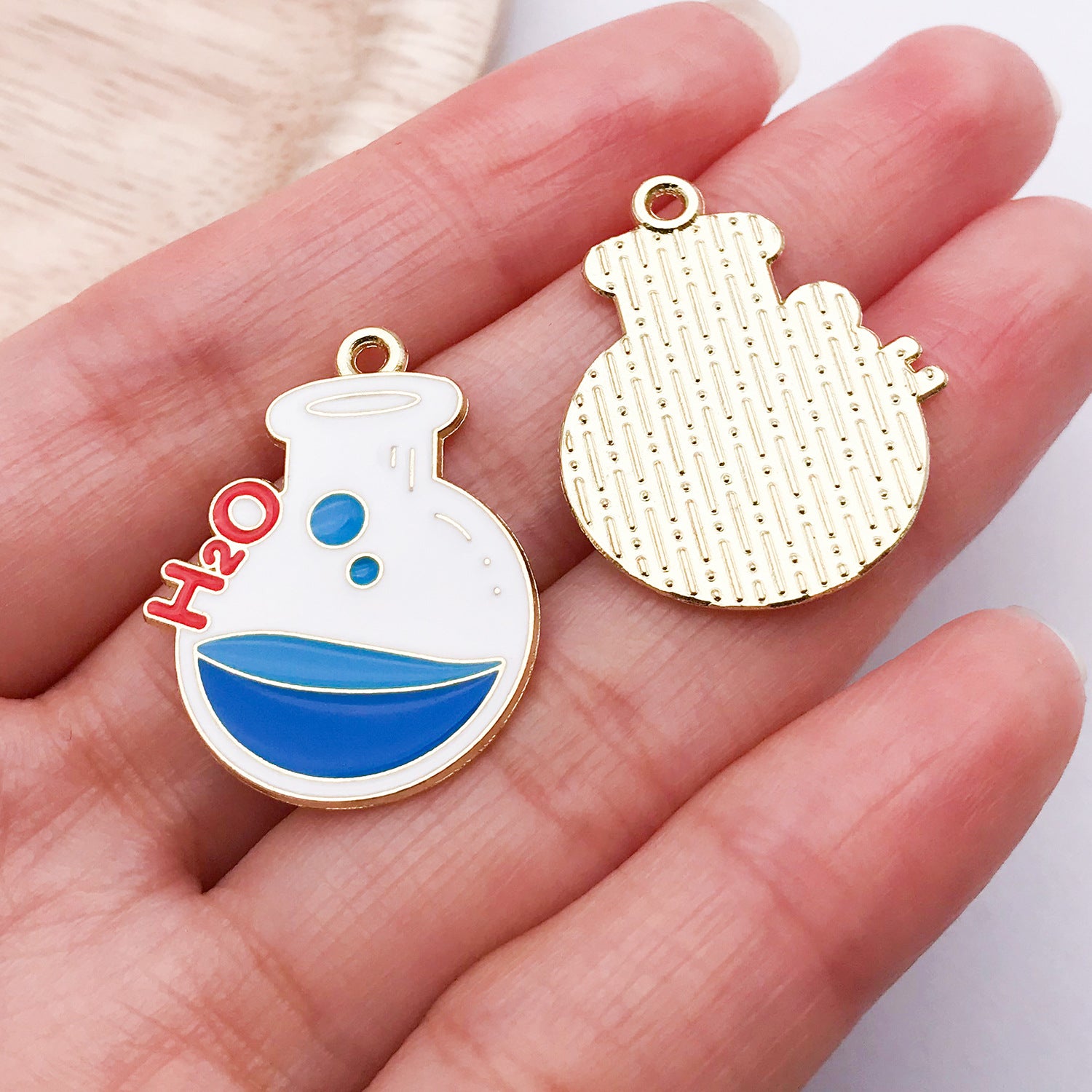 20 PCS Alloy Pendant Book Charms In Blue With Electroplated Finish, Cartoon Style Jewelry Accessories