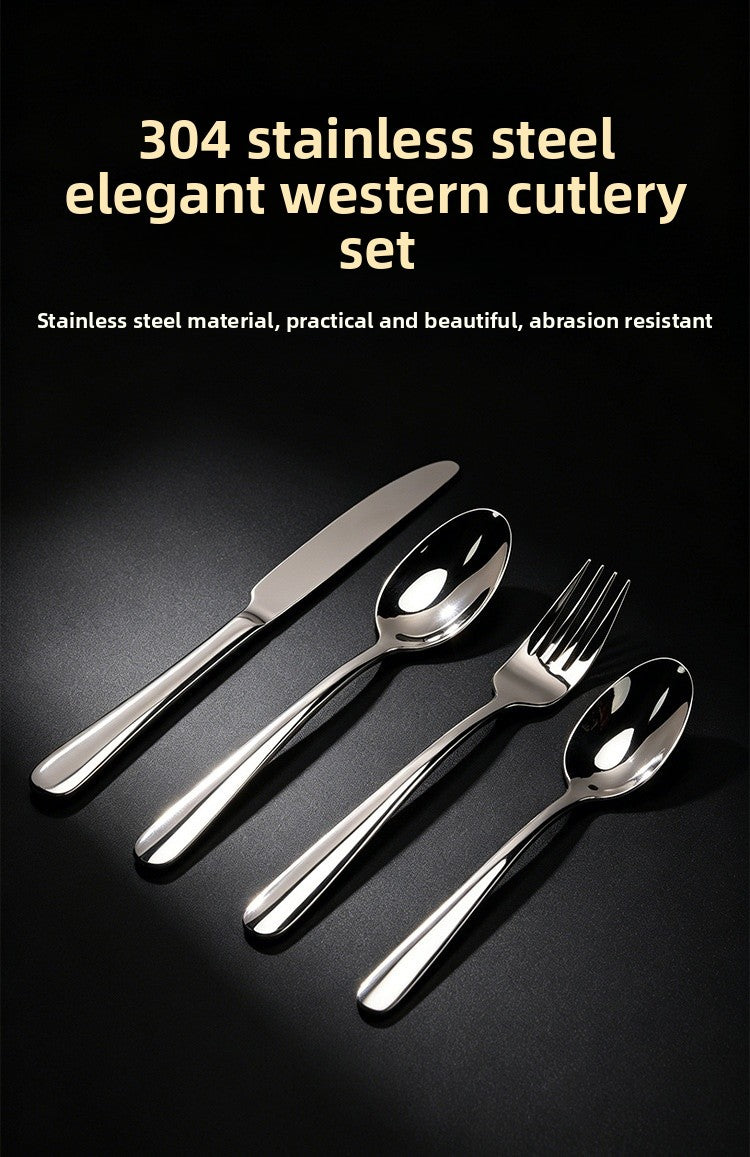 Elegant Solid Color Tableware Set With 304 Stainless Steel Inner Liner, Perfect For Birthday Celebrations