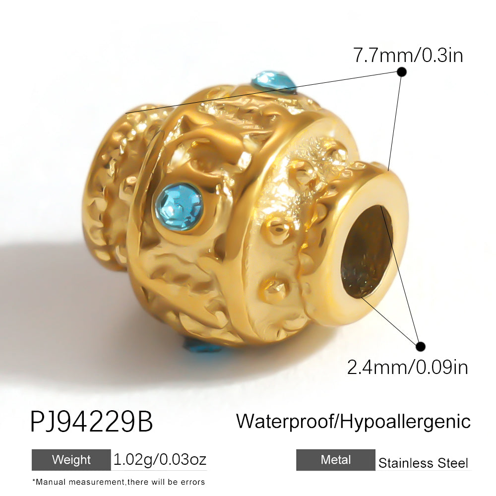 Geometric Pendant In 304 Stainless Steel With 0.03µm 18K Real Gold Plated PVD Coated Inlay Process, 1 PCS Package