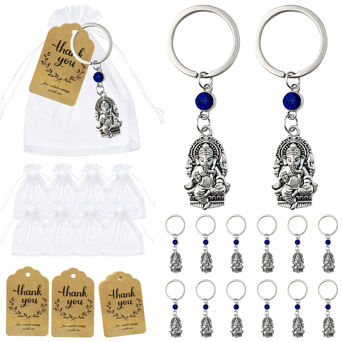 Buddha Bag Pendant Buckle With Electroplated KC Golden Plated Alloy Material In Vintage Style