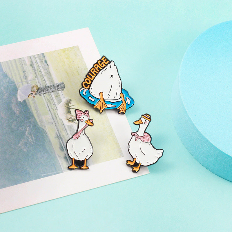 Cartoon Pin Made Of Alloy Featuring Stoving Varnish Finish