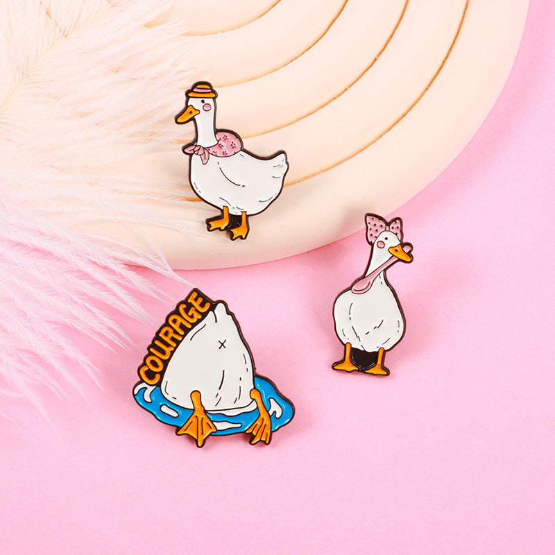 Cartoon Pin Made Of Alloy Featuring Stoving Varnish Finish