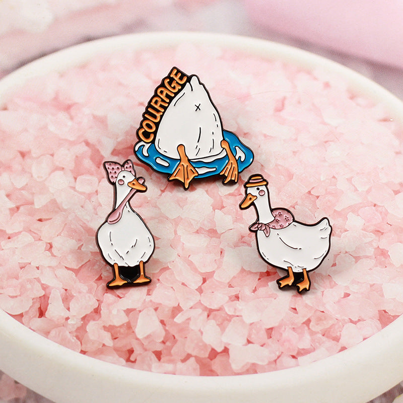 Cartoon Pin Made Of Alloy Featuring Stoving Varnish Finish