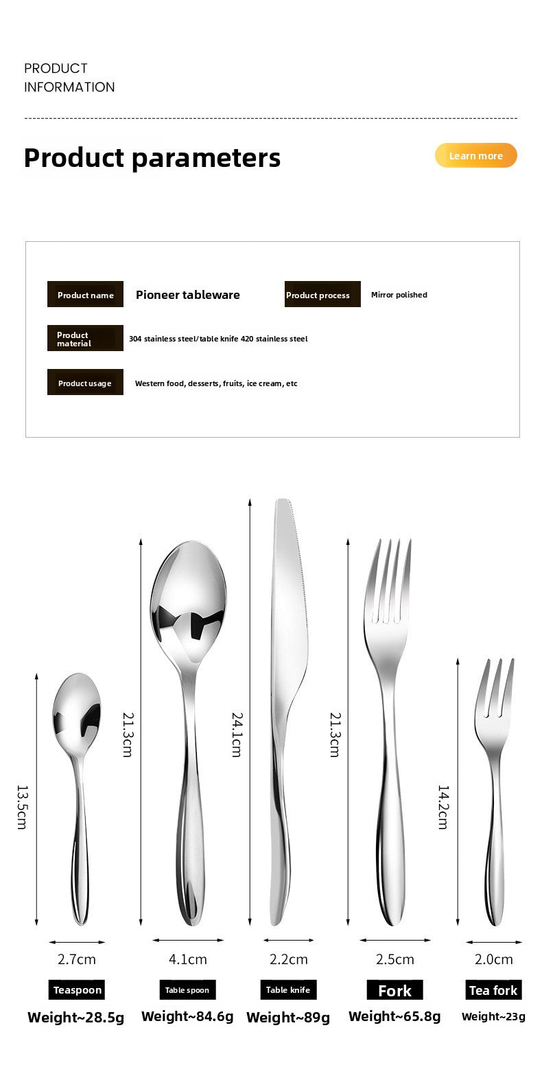 Elegant Solid Color Tableware Set For Birthday Celebrations, Featuring Stylish Western Cutlery