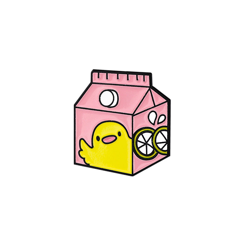 Cartoon Character Pin Made Of Zinc Alloy With Stoving Varnish Craftsmanship In Yellow