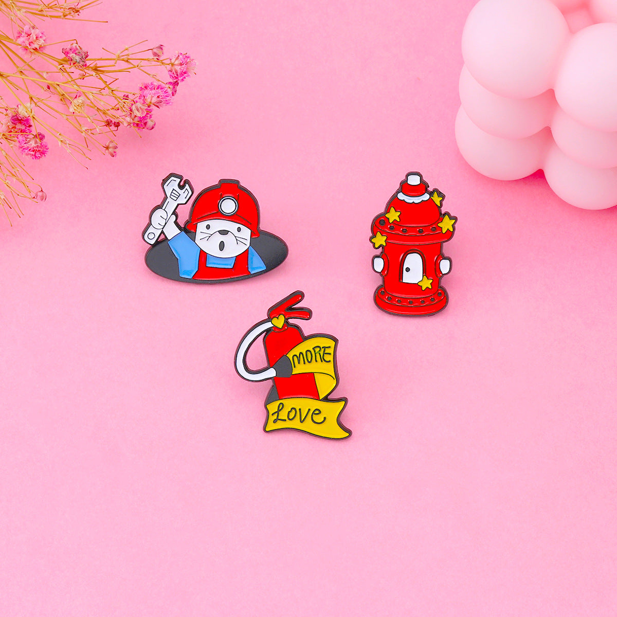 Cartoon Pin Made Of Alloy Featuring Stoving Varnish Craftsmanship