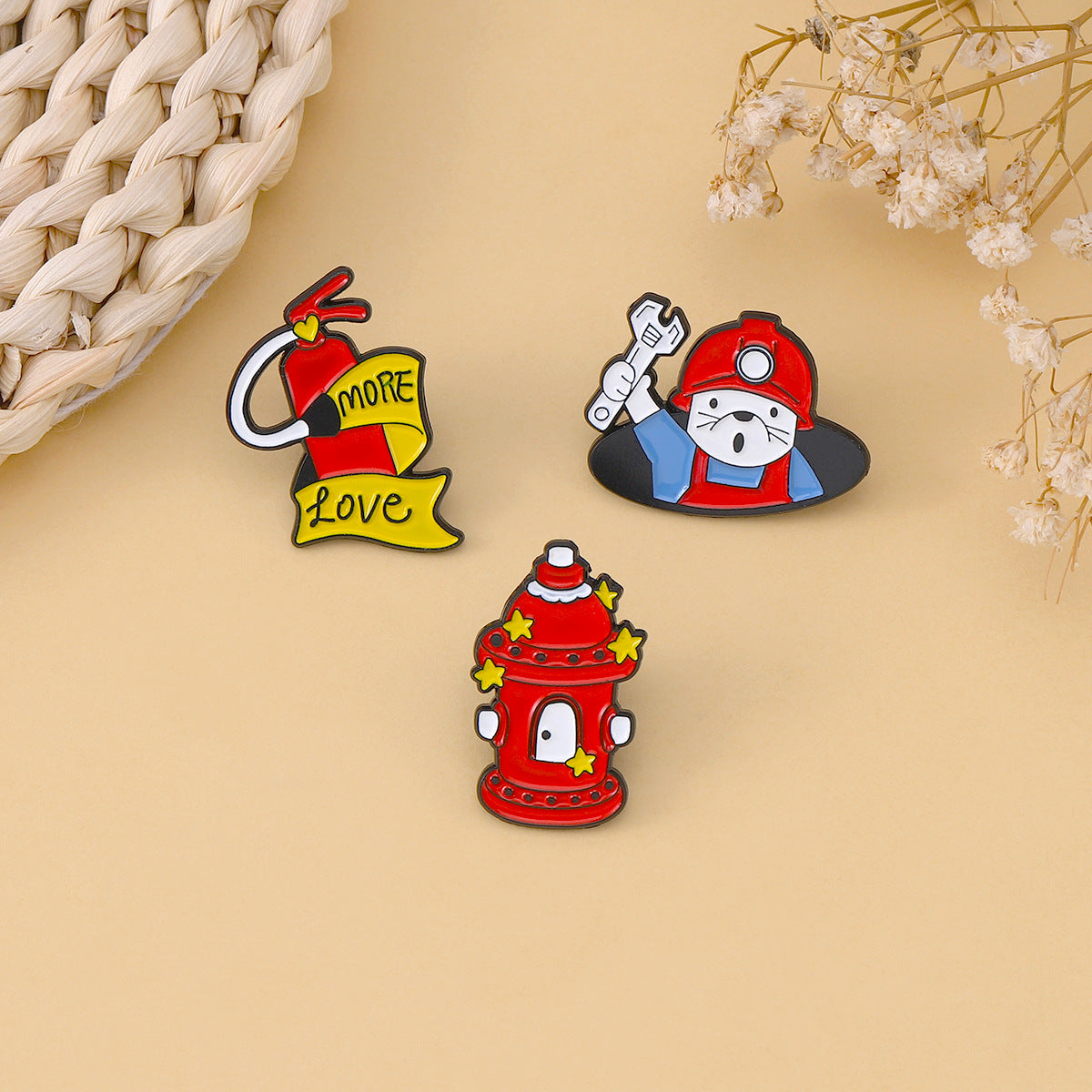 Cartoon Pin Made Of Alloy Featuring Stoving Varnish Craftsmanship