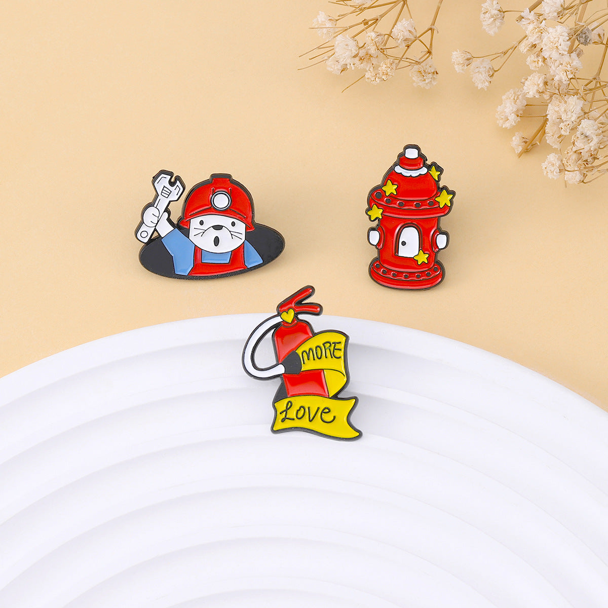 Cartoon Pin Made Of Alloy Featuring Stoving Varnish Craftsmanship