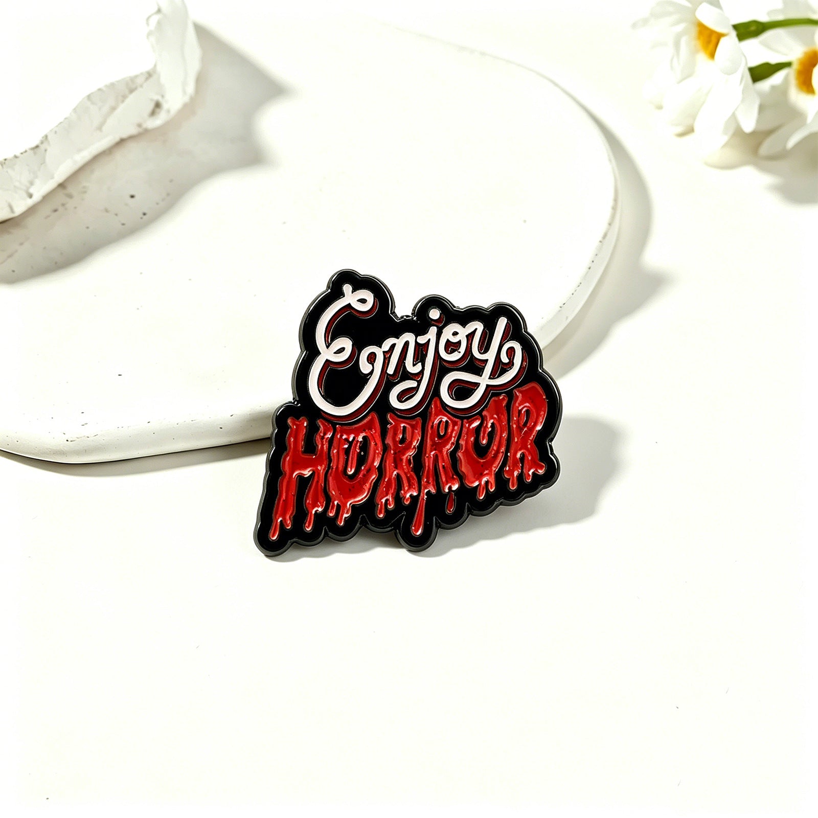 Ghost Pin Made Of Zinc Alloy With Stoving Varnish Craftsmanship In Dyed Black