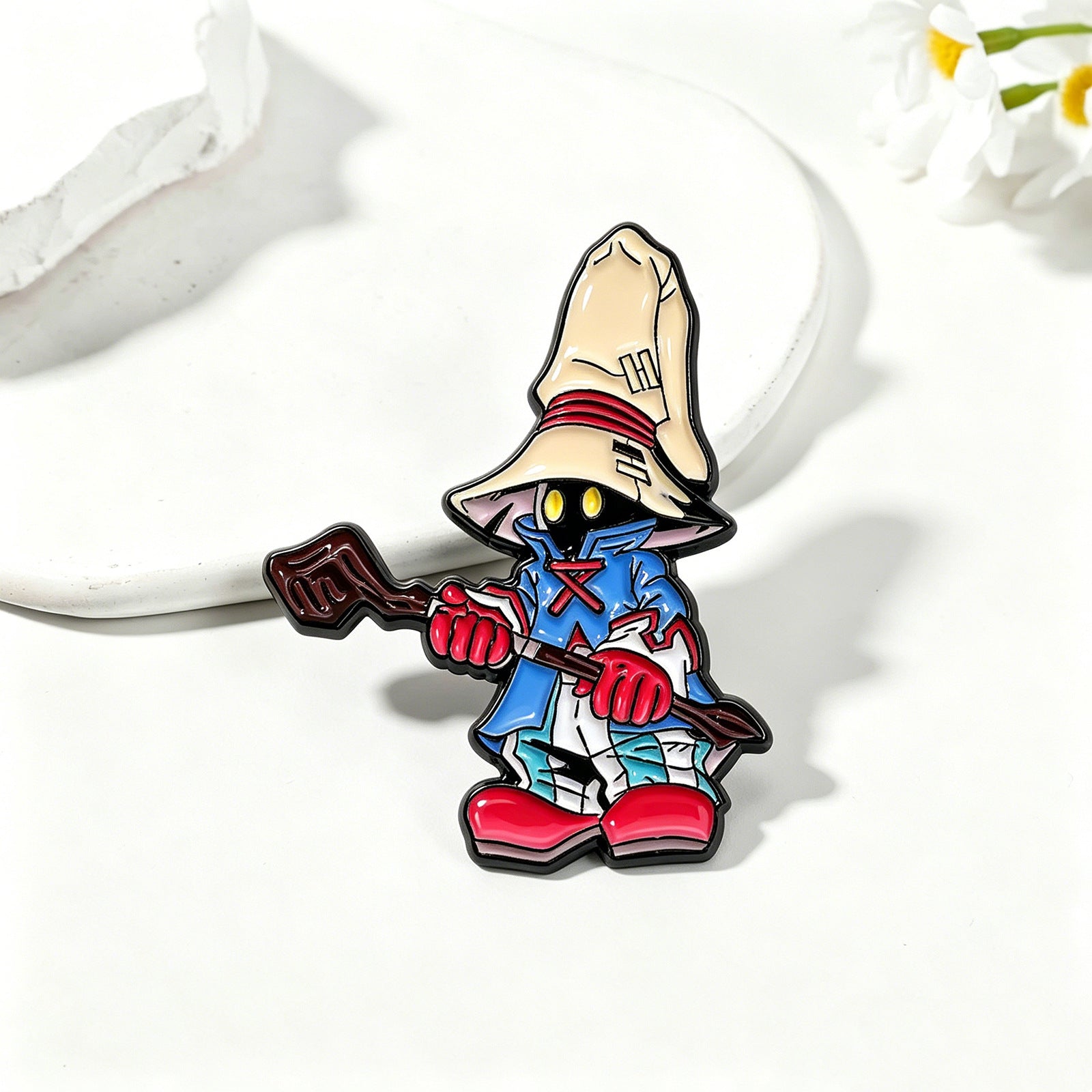 Ghost Pin Made Of Zinc Alloy With Stoving Varnish Craftsmanship In Dyed Black