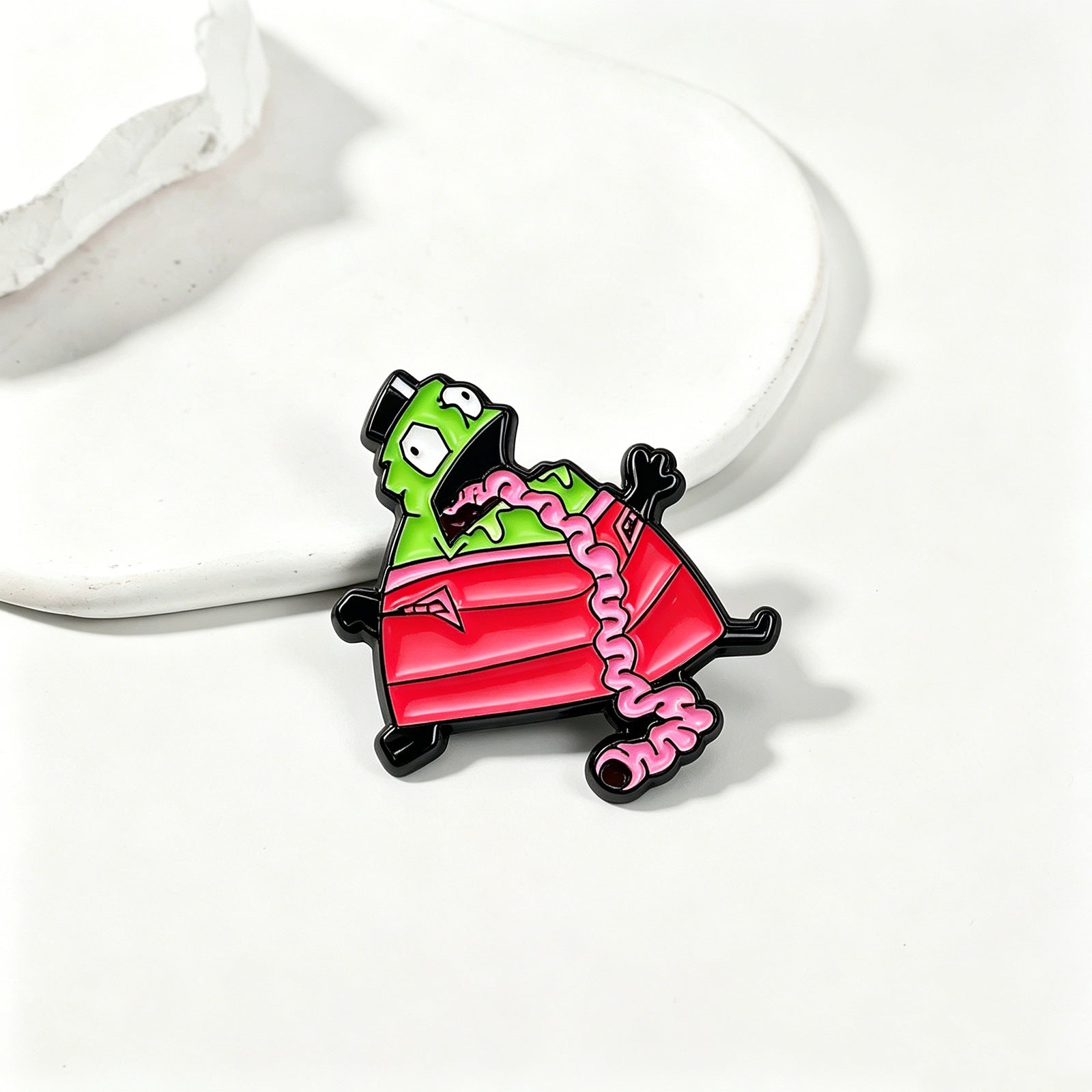 Ghost Pin Made Of Zinc Alloy With Stoving Varnish Craftsmanship In Dyed Black