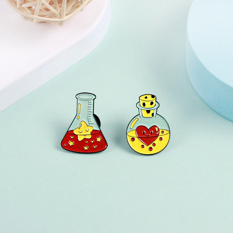 Heart Shape Alloy Pin With Stoving Varnish Finish