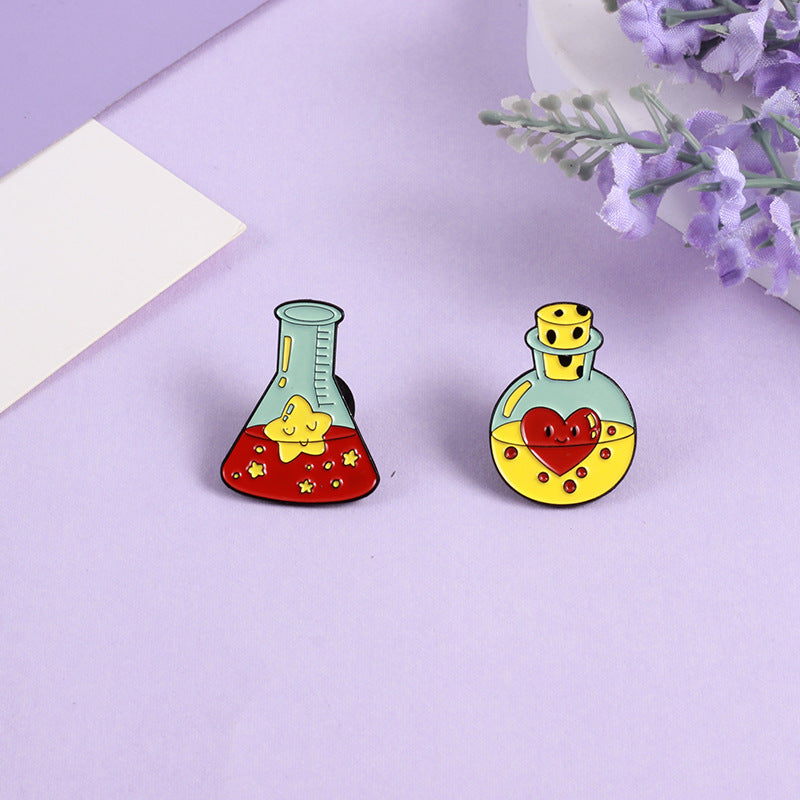 Heart Shape Alloy Pin With Stoving Varnish Finish