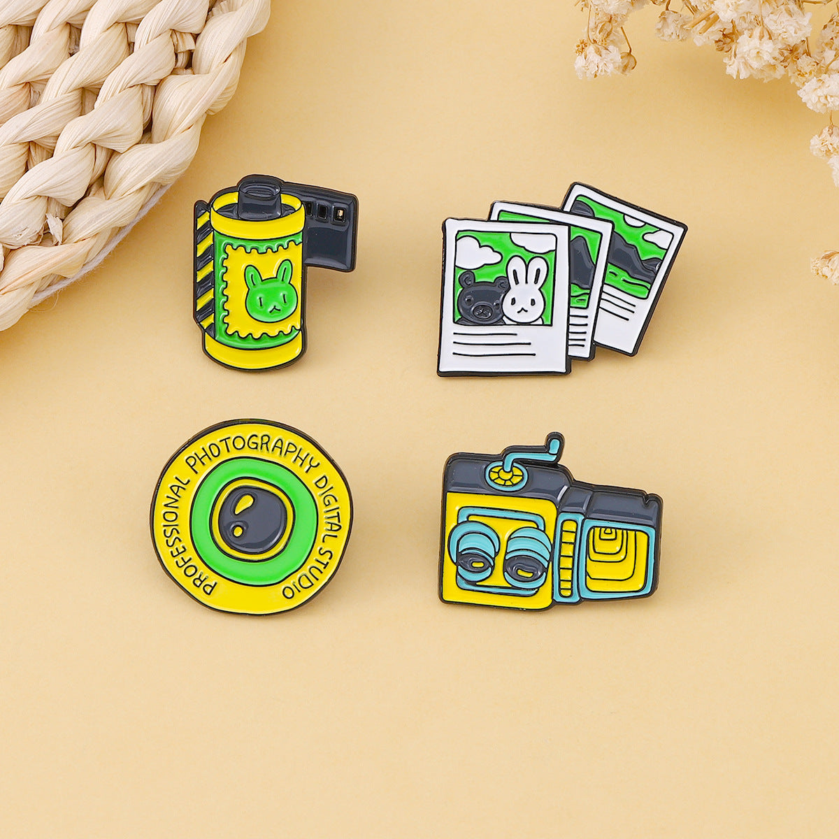 Camera Pin Made Of Alloy Featuring Stoving Varnish Craftsmanship