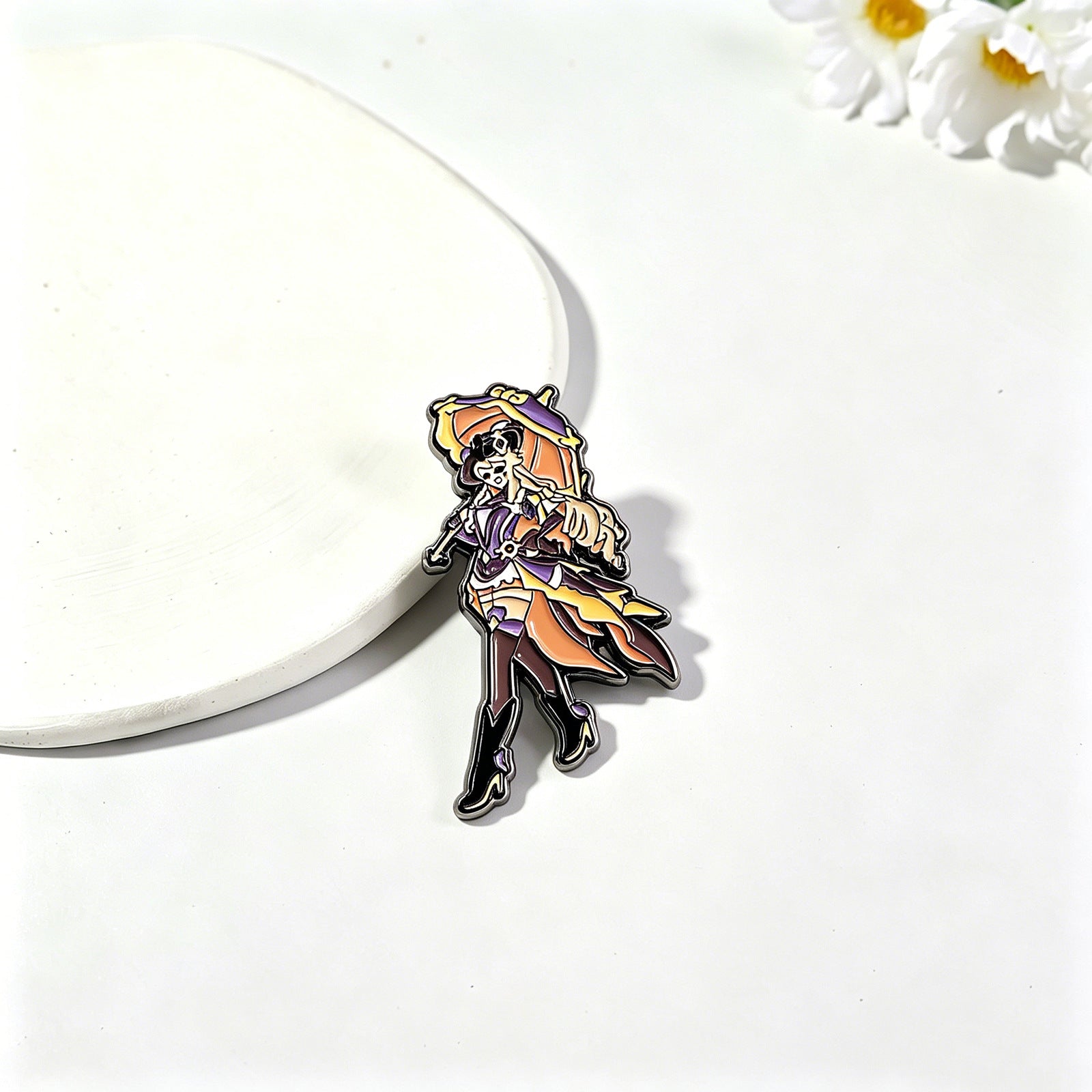 Cat Pin Made Of Zinc Alloy With Stoving Varnish Finish