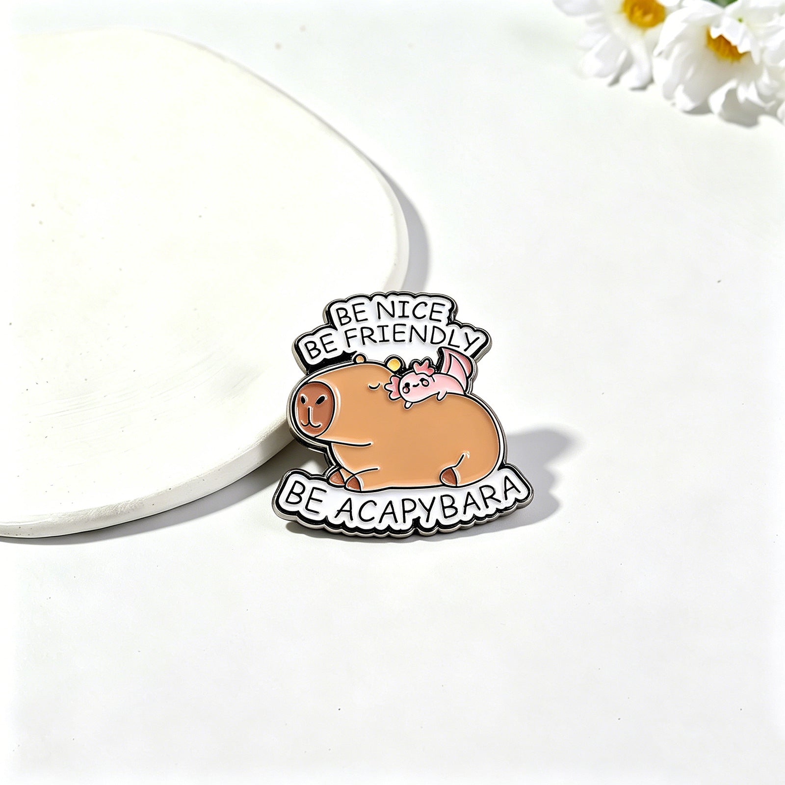 Cat Pin Made Of Zinc Alloy With Stoving Varnish Finish