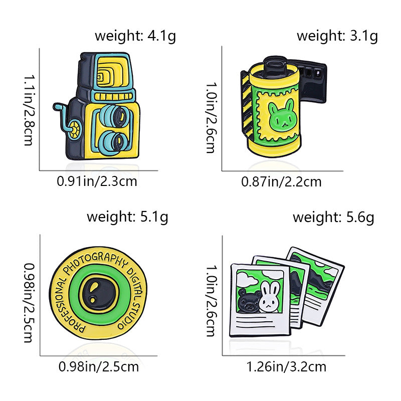 Camera Pin Made Of Alloy Featuring Stoving Varnish Craftsmanship