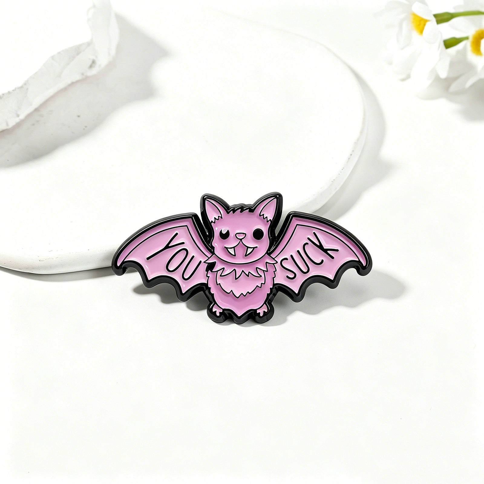 Ghost Pin Made Of Zinc Alloy With Stoving Varnish Craftsmanship In Dyed Black