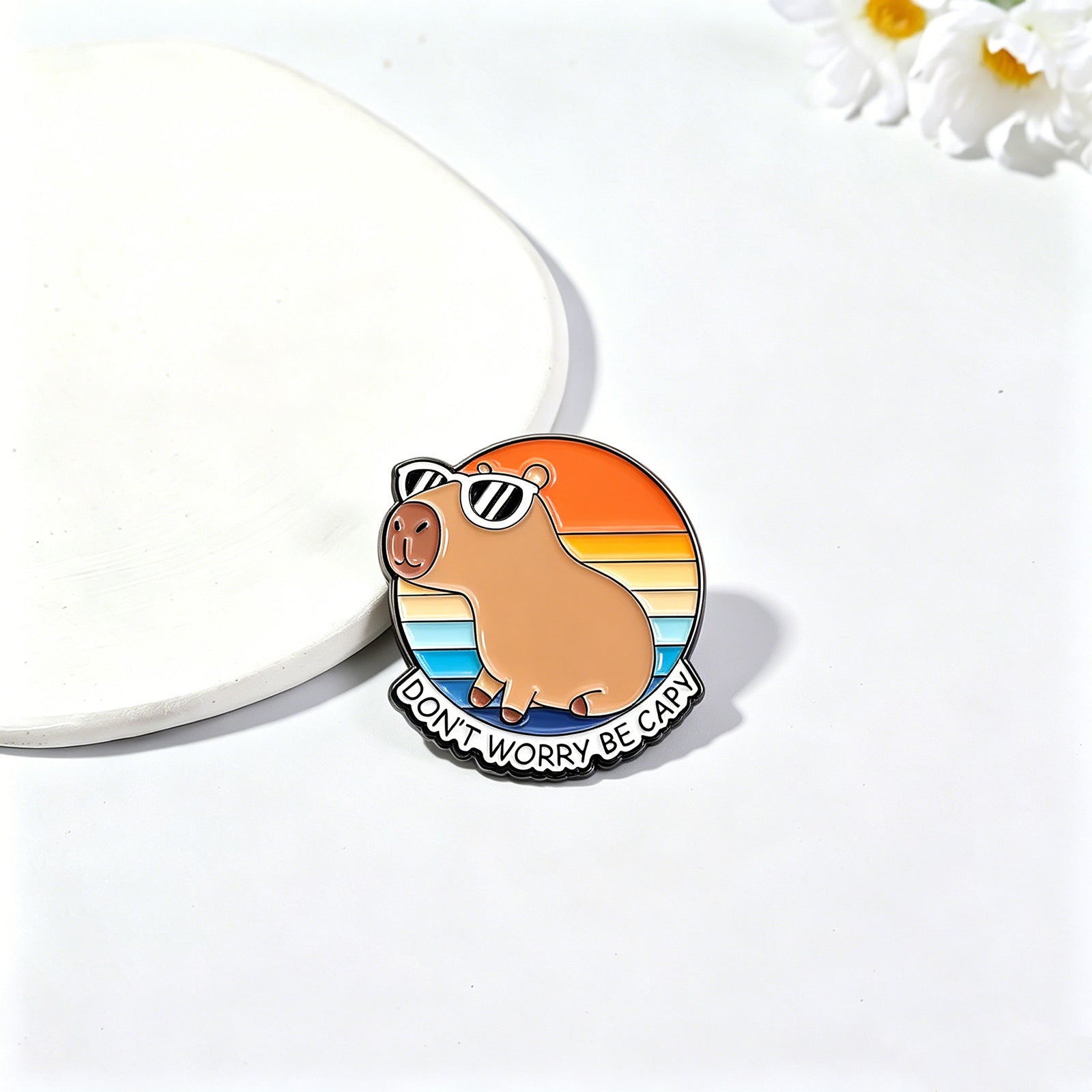 Cat Pin Made Of Zinc Alloy With Stoving Varnish Finish