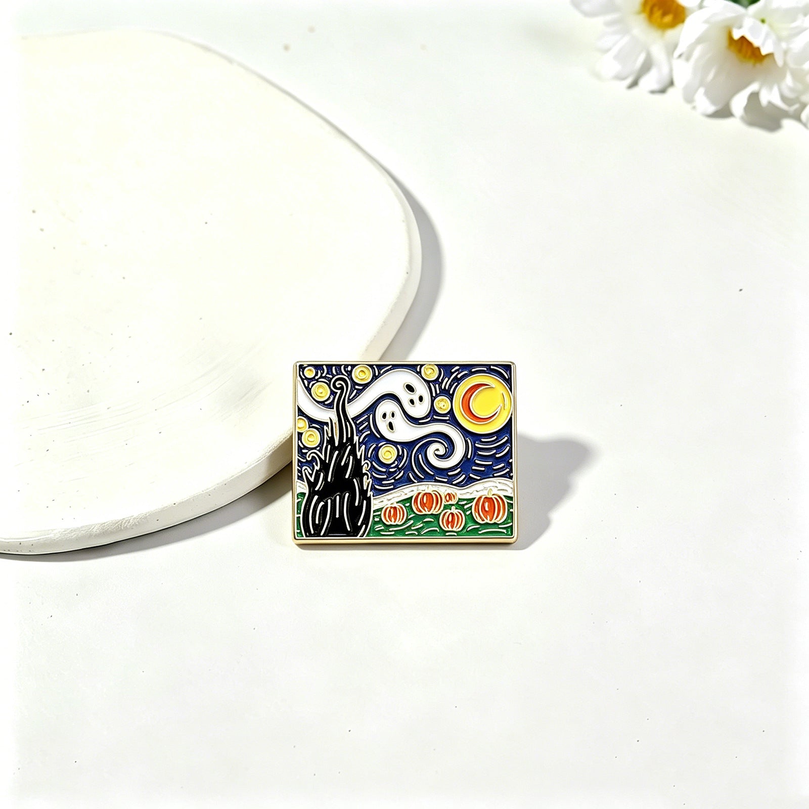 Cat Pin Made Of Zinc Alloy With Stoving Varnish Finish