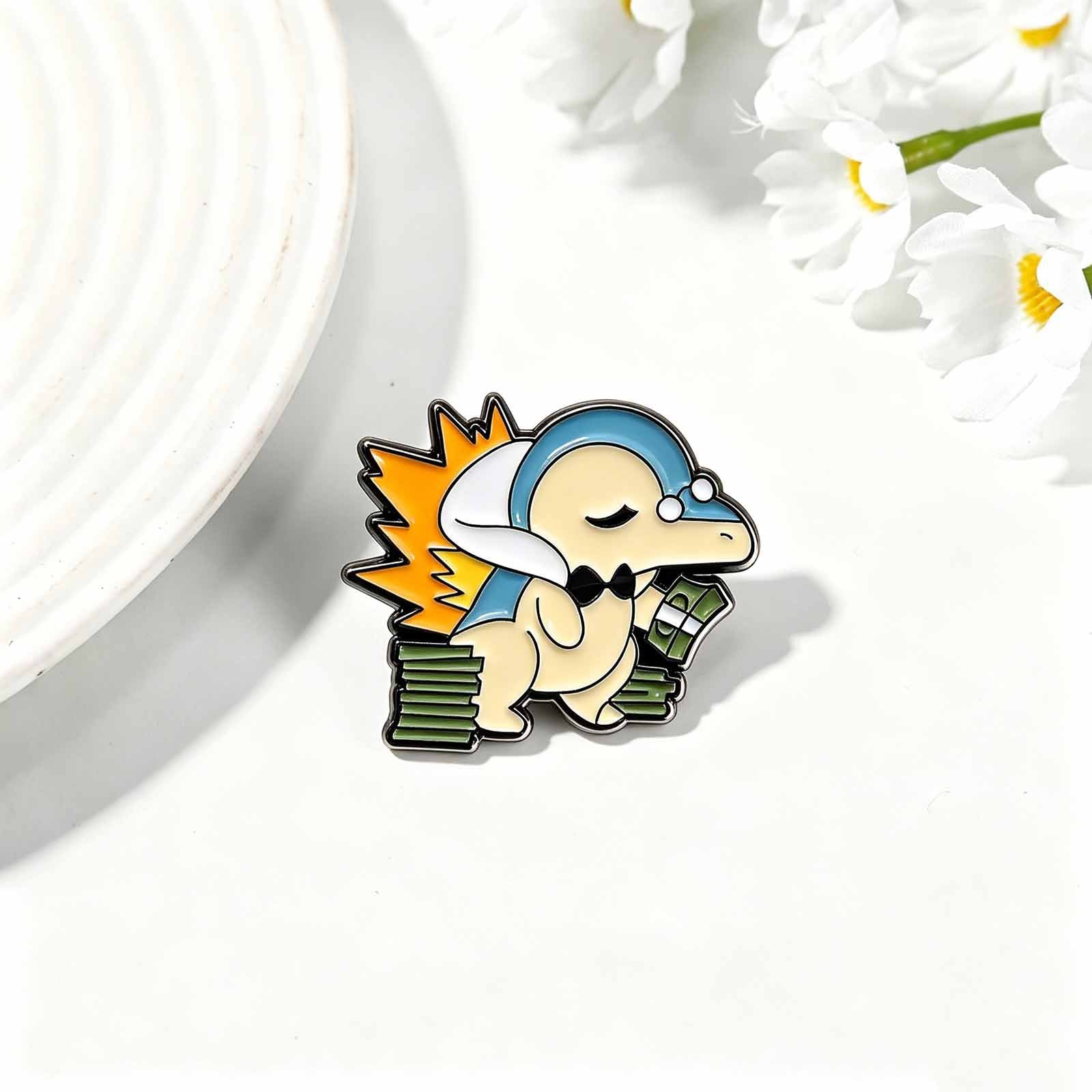 Cartoon Pin Made Of Zinc Alloy Featuring Stoving Varnish In Multicolor