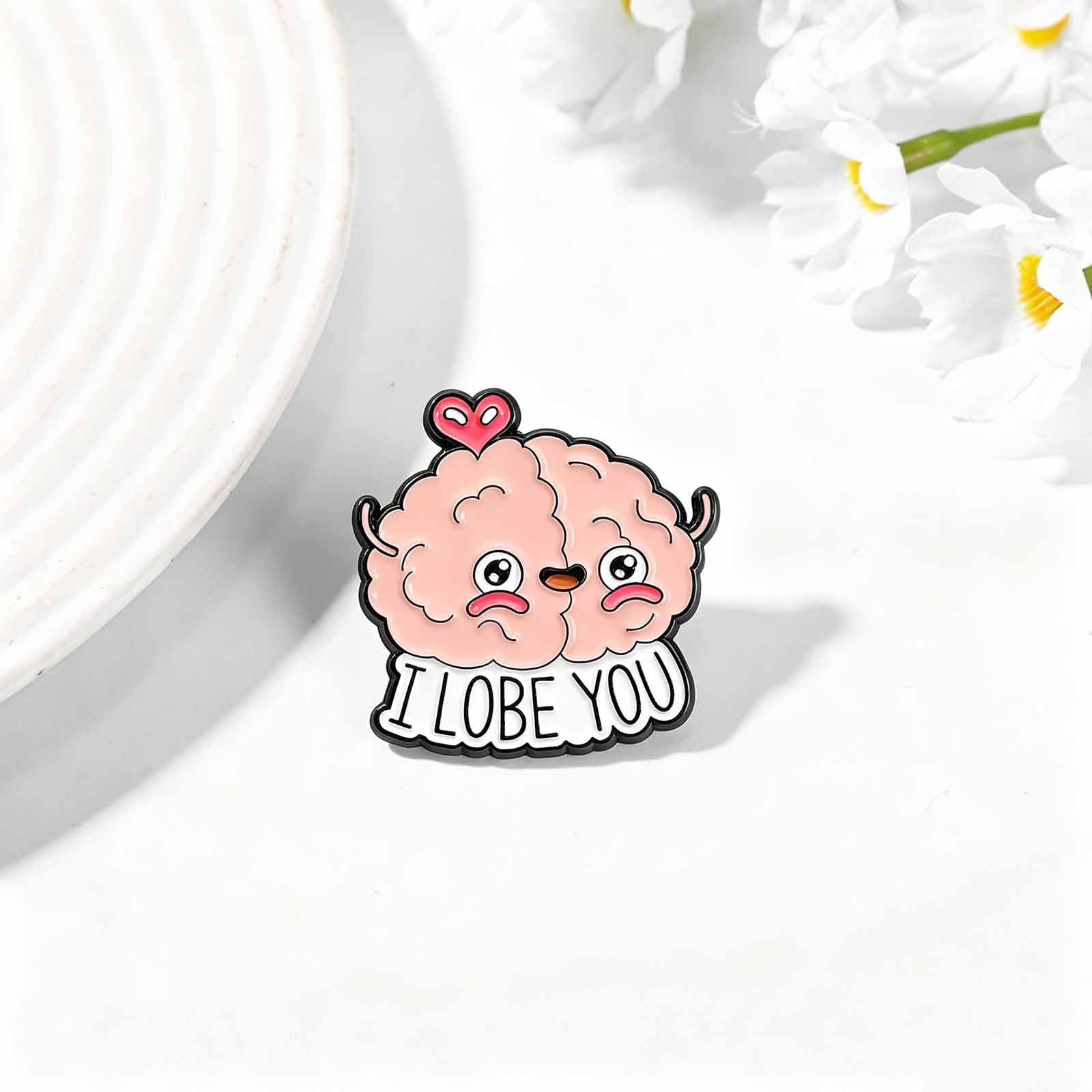 Cartoon Pin Made Of Zinc Alloy Featuring Stoving Varnish In Multicolor