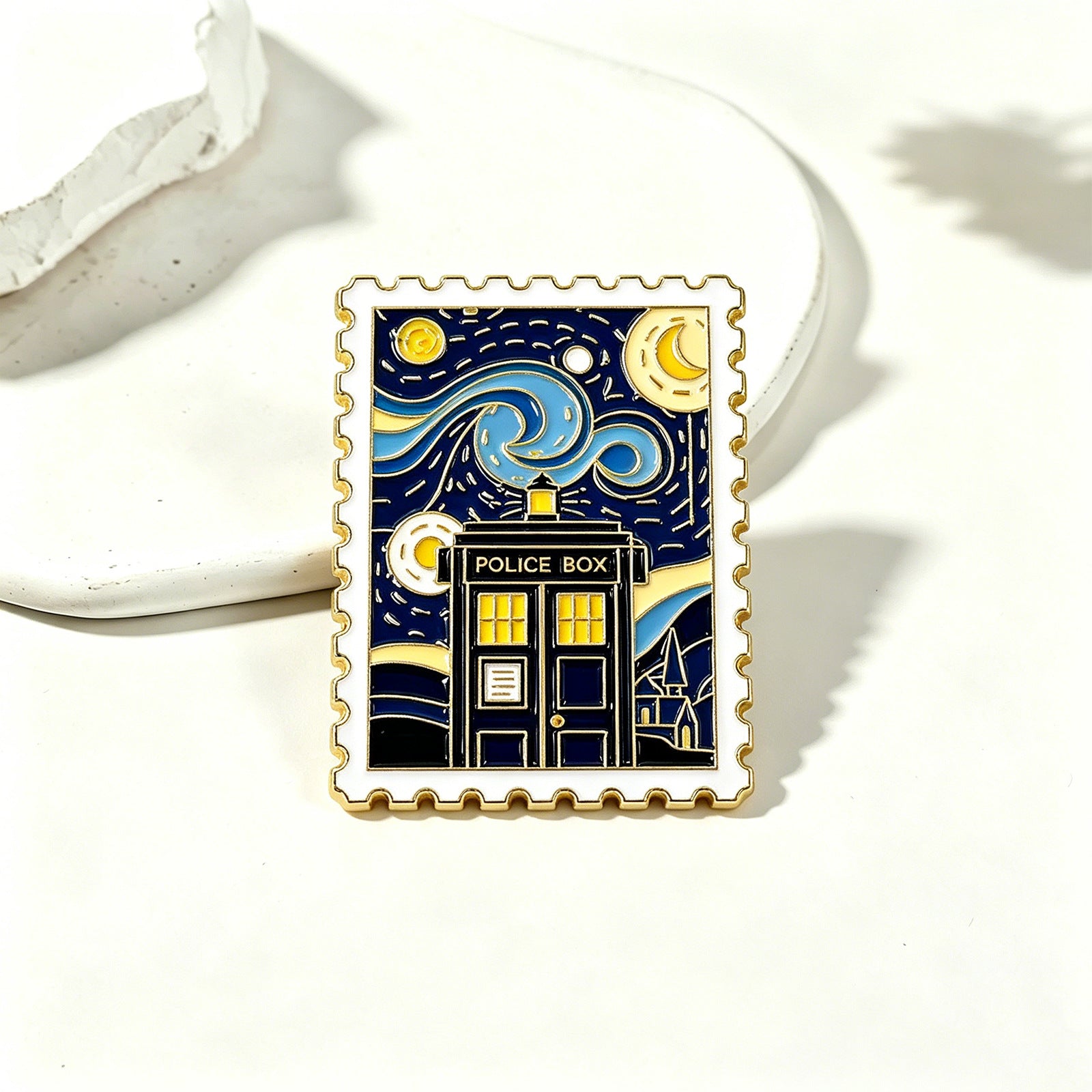 Ghost Pin Made Of Zinc Alloy With Stoving Varnish Craftsmanship In Dyed Black