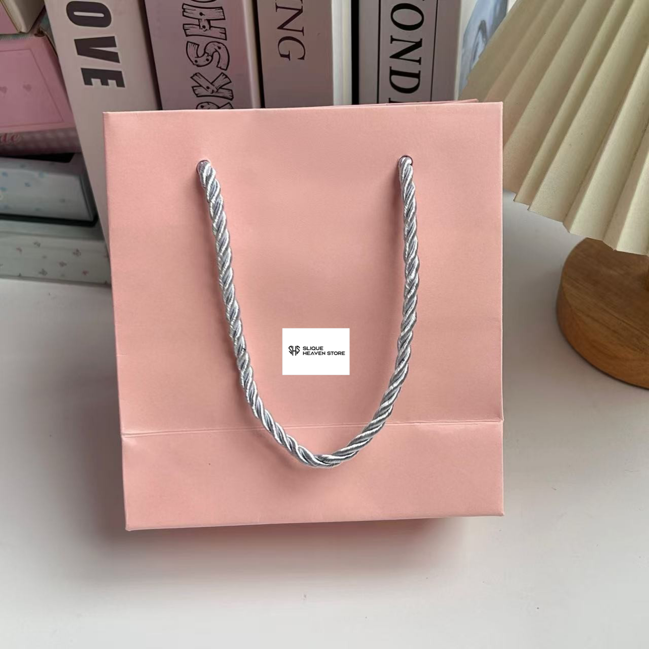Artistic Handheld Paper Bag Pure Color Chinese Style Creative Cultural Bracelet Jewelry Packaging Bag Customizable Gift Bag