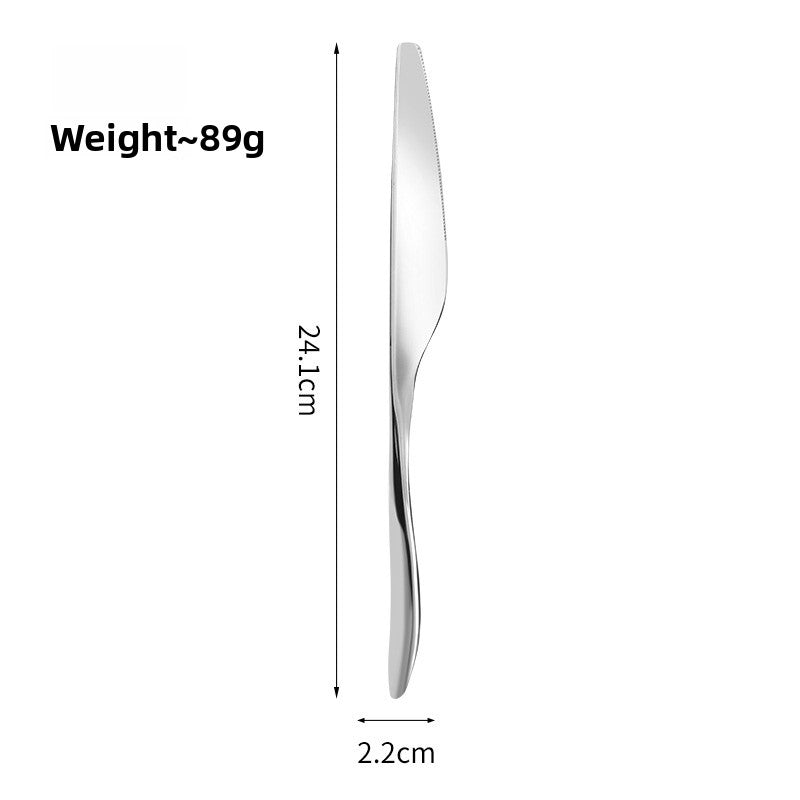 Elegant Solid Color Tableware Set For Birthday Celebrations, Featuring Stylish Western Cutlery