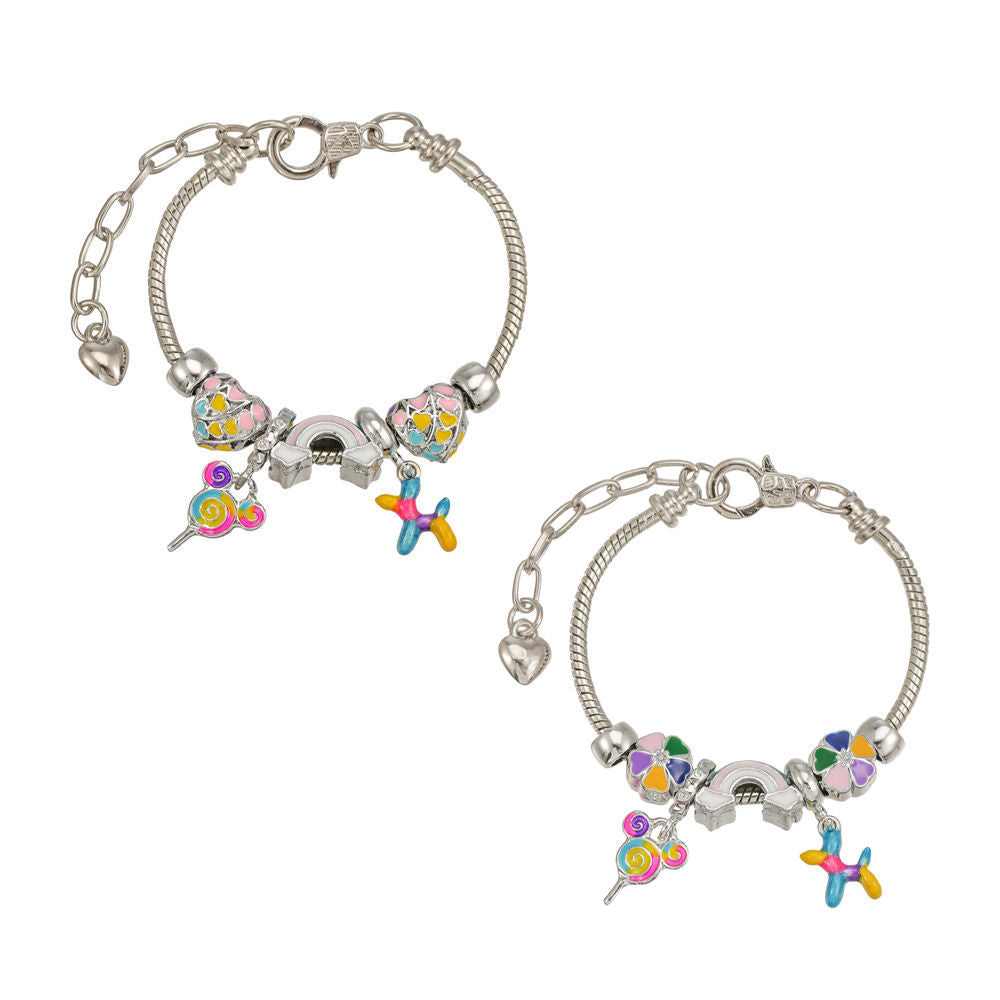 Cute Rainbow Bracelet For Kids In Zinc Alloy With Electroplated Finish