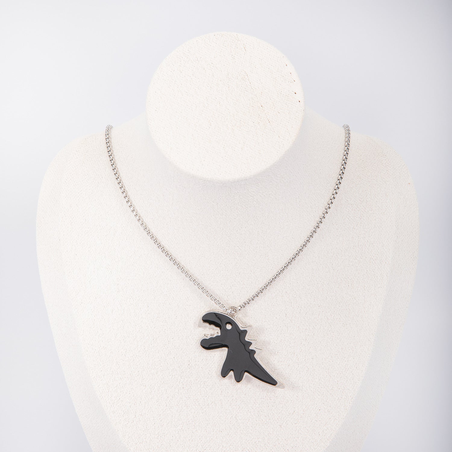 Dinosaur Necklace For Women With 304 Stainless Steel Box Chain And Alloy Pendant