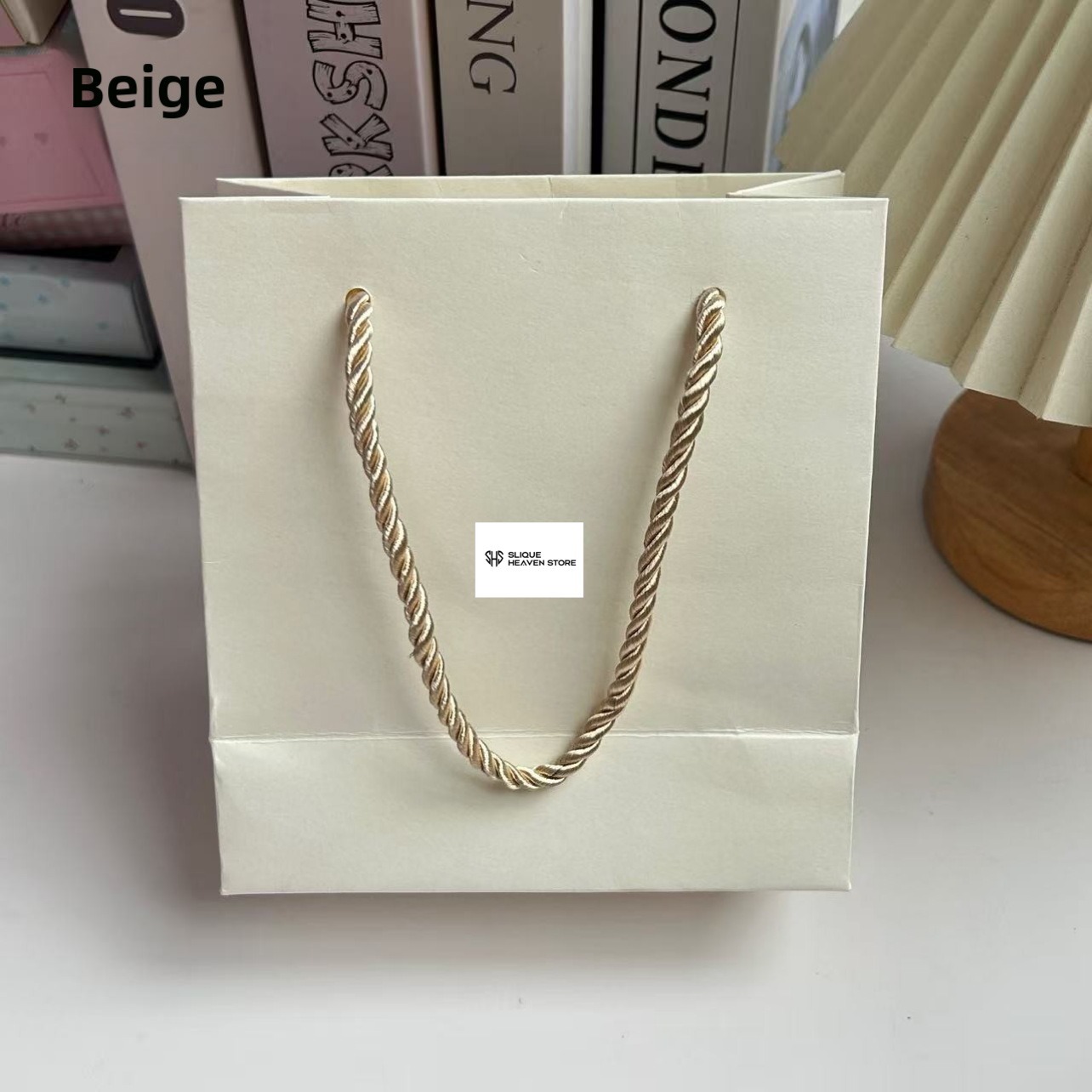 Artistic Handheld Paper Bag Pure Color Chinese Style Creative Cultural Bracelet Jewelry Packaging Bag Customizable Gift Bag