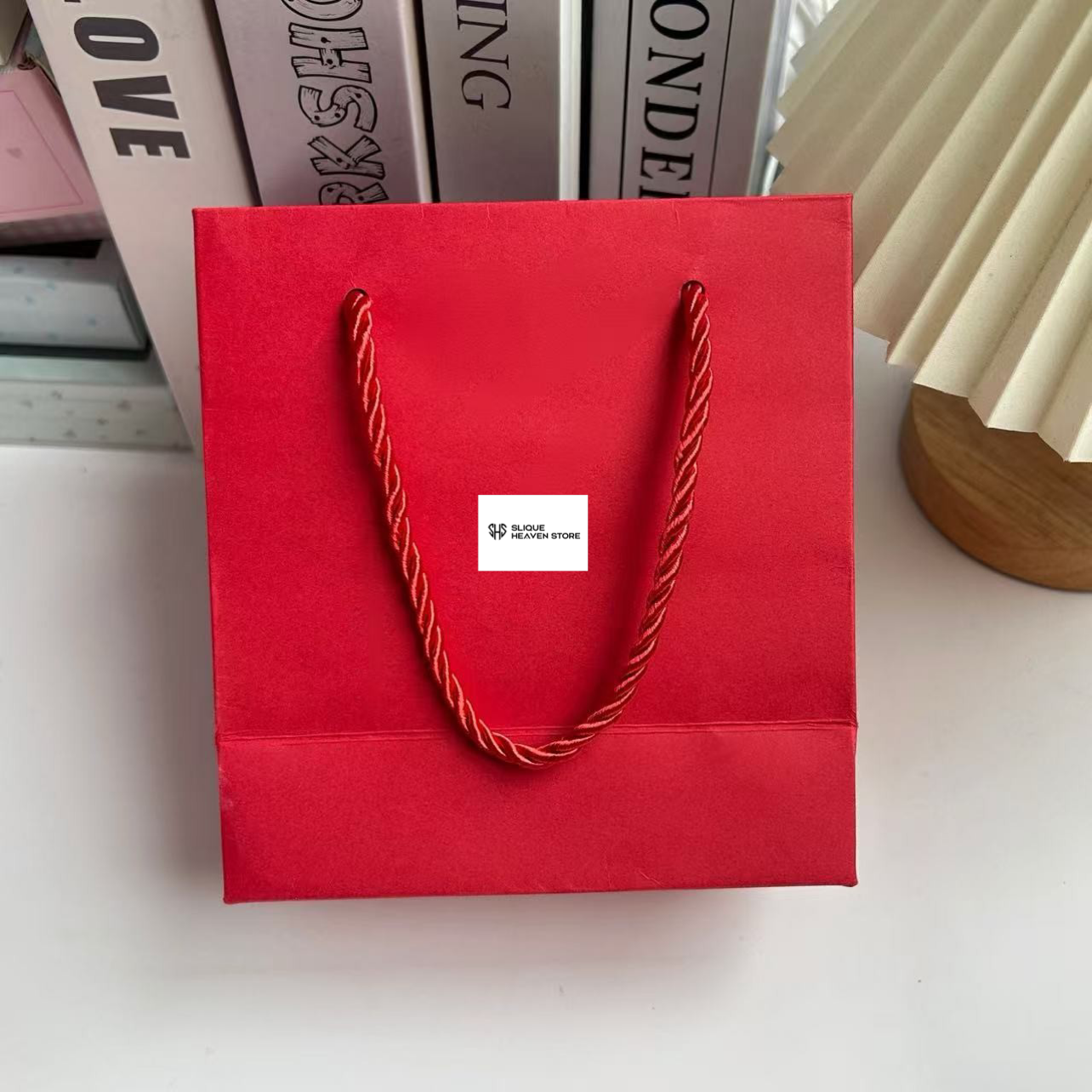 Artistic Handheld Paper Bag Pure Color Chinese Style Creative Cultural Bracelet Jewelry Packaging Bag Customizable Gift Bag