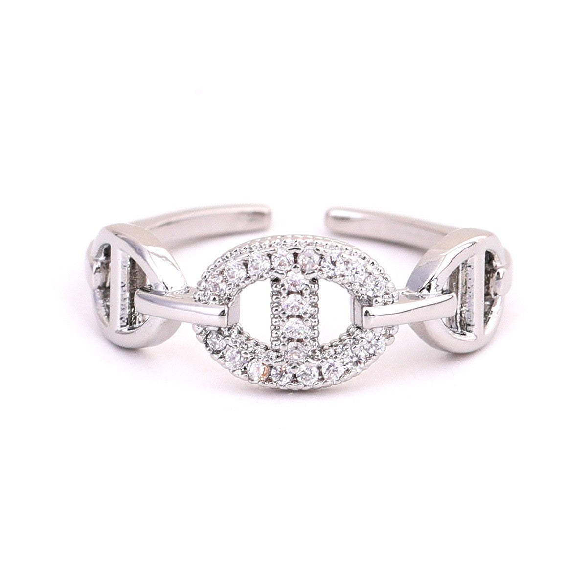 Sweet Style Flowers Rotatable Fidget Ring For Women In Titanium Steel With 18K Real Gold PVD Coating