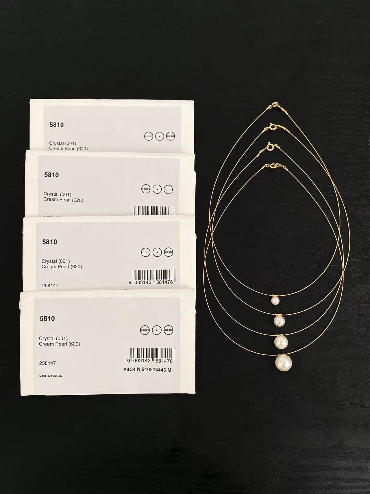 Handmade Simple Style Necklace With 5-6mm Artificial Pearls, Electroplated Finish For Women