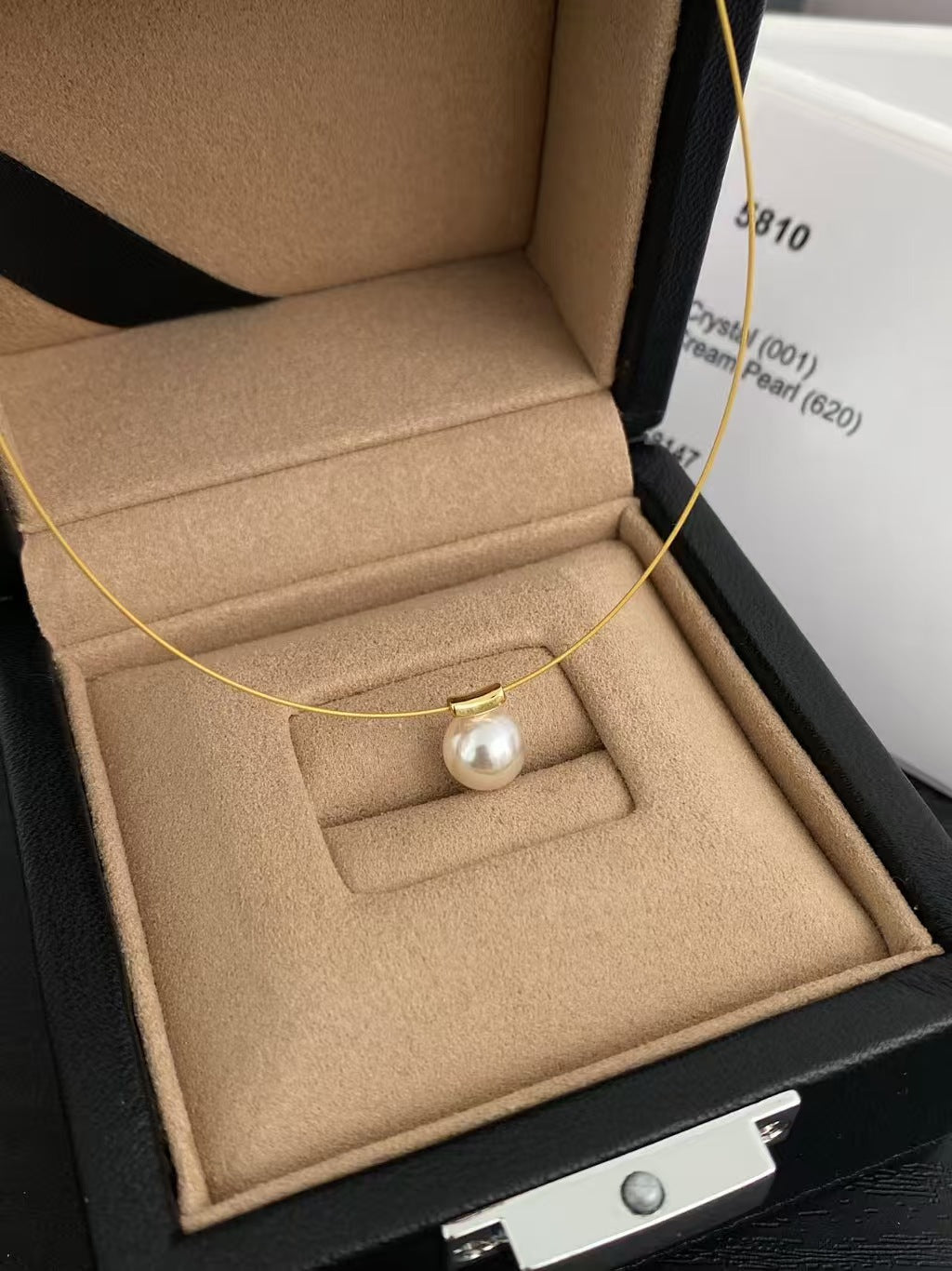 Handmade Simple Style Necklace With 5-6mm Artificial Pearls, Electroplated Finish For Women