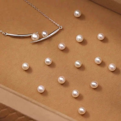 Luxurious Gold Pearl Necklace For Women With Copper Cable Chain And Imitation Pearl Inlay